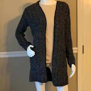 Nine West chevron sweater jacket size S